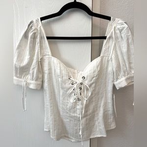 For Love and Lemons top, white, XS, never worn- tags on
